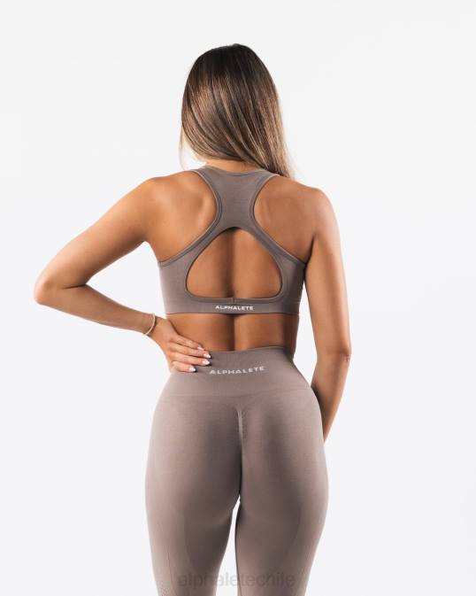 amplificar el contorno del sujetador mujer Alphalete 08R863 ropa marrón moca