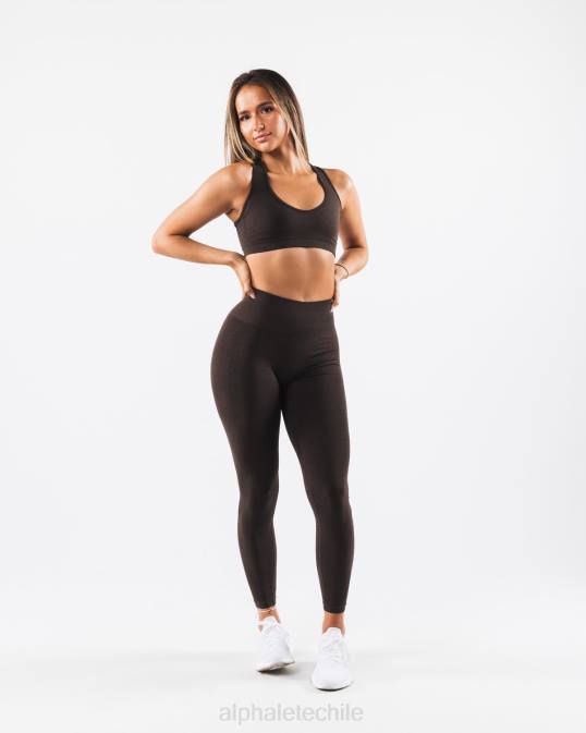 amplificar el contorno del sujetador mujer Alphalete 08R865 ropa marrón cachemira