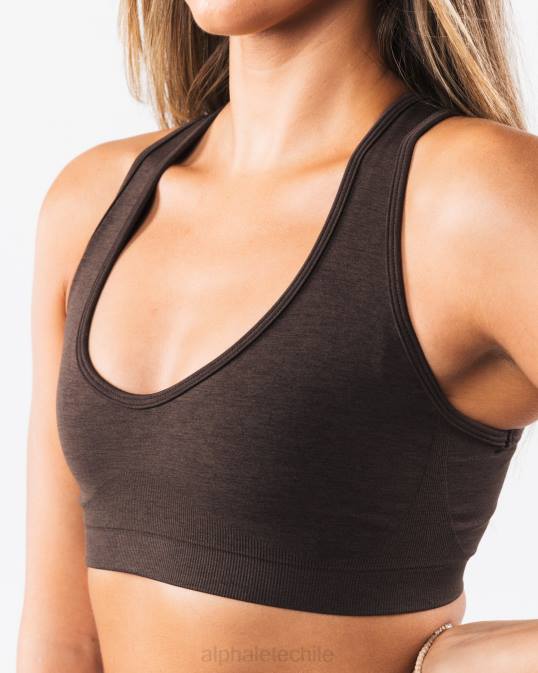 amplificar el contorno del sujetador mujer Alphalete 08R865 ropa marrón cachemira