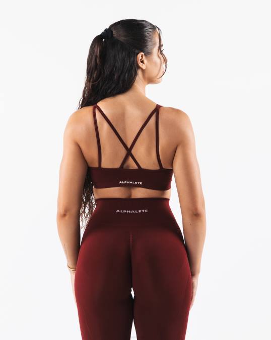 amplificar excel sujetador mujer Alphalete 08R89 ropa nuevo rojo burdeos