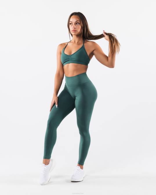 amplificar sujetador halter mujer Alphalete 08R818 ropa verde salvia