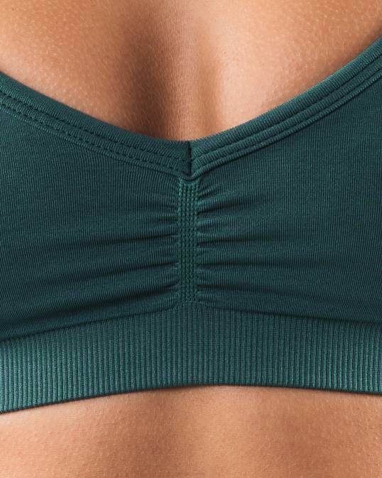 amplificar sujetador halter mujer Alphalete 08R818 ropa verde salvia