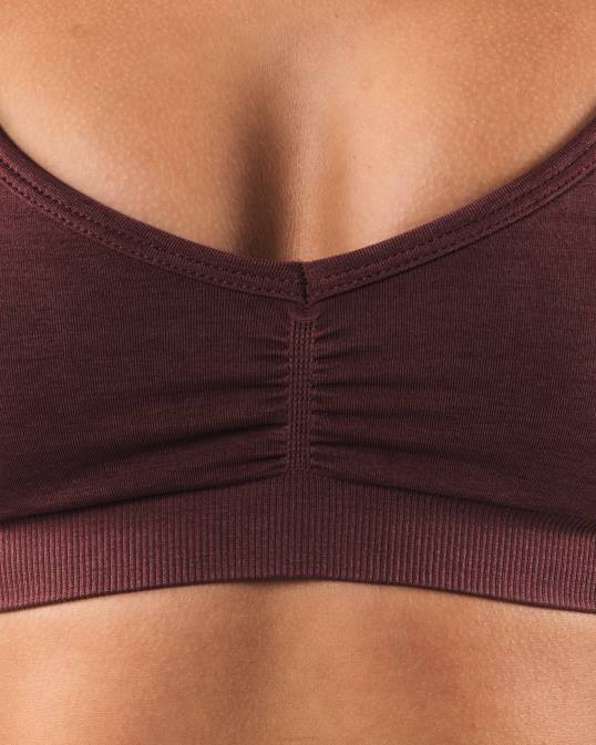 amplificar sujetador halter mujer Alphalete 08R820 ropa rosa polvorienta roja