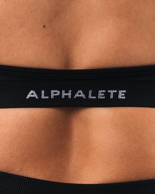 amplificar sujetador halter mujer Alphalete 08R824 ropa negro