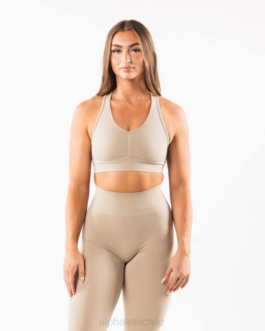 amplificar sujetador mujer Alphalete 08R8101 ropa marrón lino