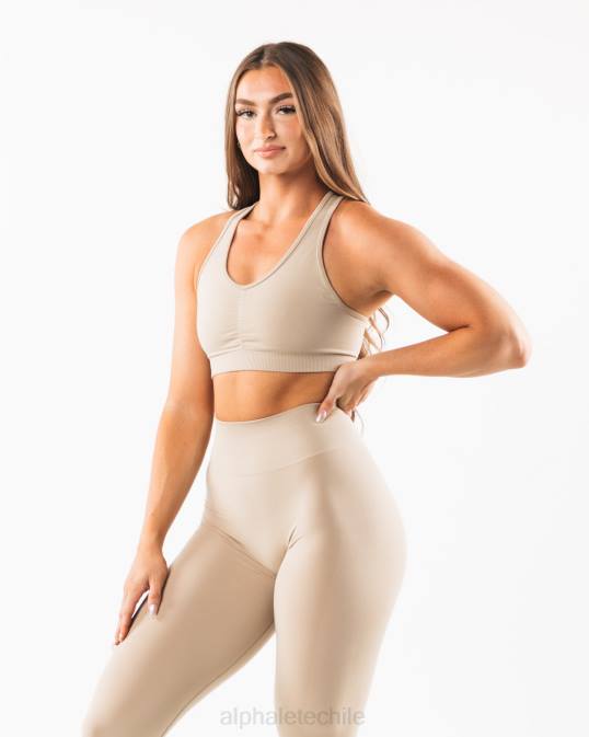 amplificar sujetador mujer Alphalete 08R8101 ropa marrón lino