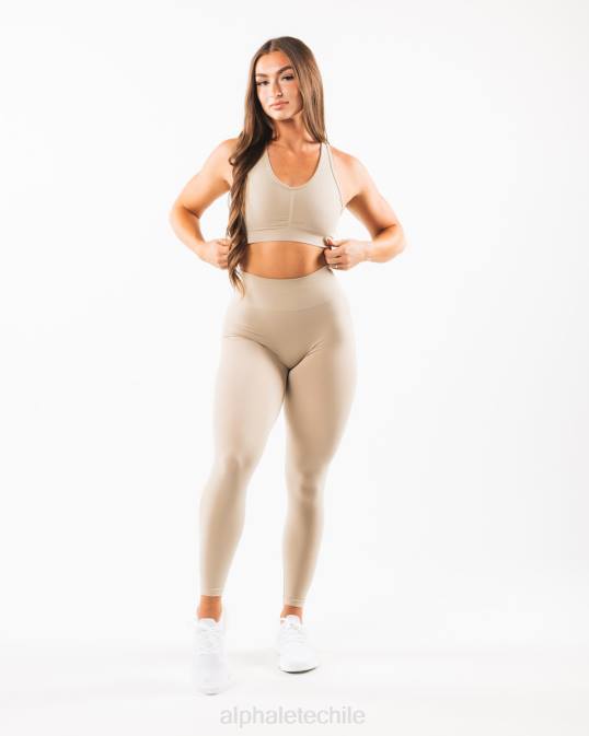 amplificar sujetador mujer Alphalete 08R8101 ropa marrón lino