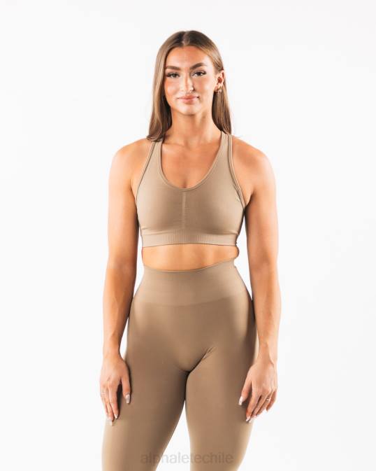 amplificar sujetador mujer Alphalete 08R8103 ropa chai marrón