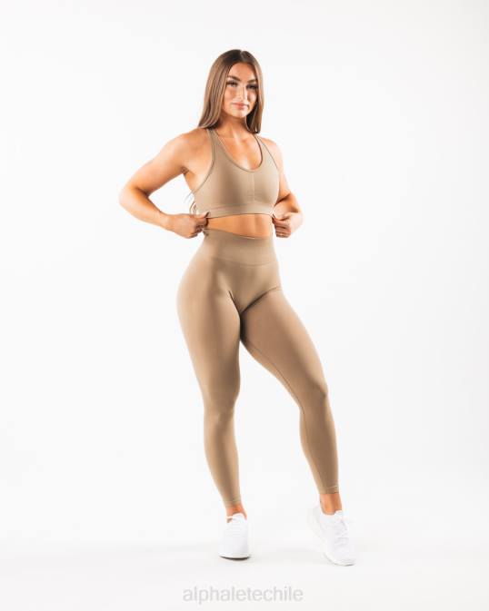 amplificar sujetador mujer Alphalete 08R8103 ropa chai marrón