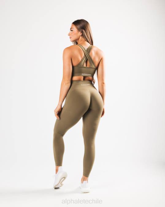 amplificar sujetador mujer Alphalete 08R8105 ropa sauce verde