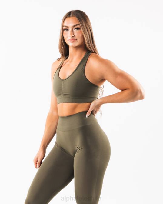 amplificar sujetador mujer Alphalete 08R8107 ropa roble verde