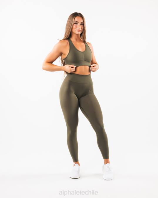 amplificar sujetador mujer Alphalete 08R8107 ropa roble verde
