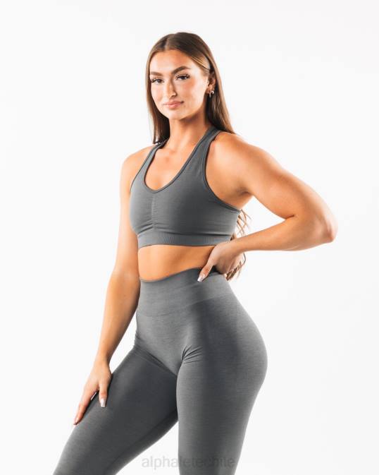 amplificar sujetador mujer Alphalete 08R8113 ropa humo gris