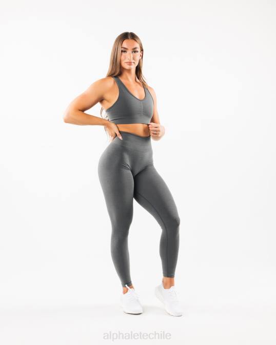 amplificar sujetador mujer Alphalete 08R8113 ropa humo gris