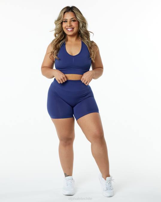 amplificar sujetador mujer Alphalete 08R8122 ropa verdadero azul índigo