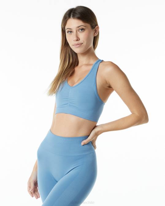 amplificar sujetador mujer Alphalete 08R8126 ropa azul denim lavado