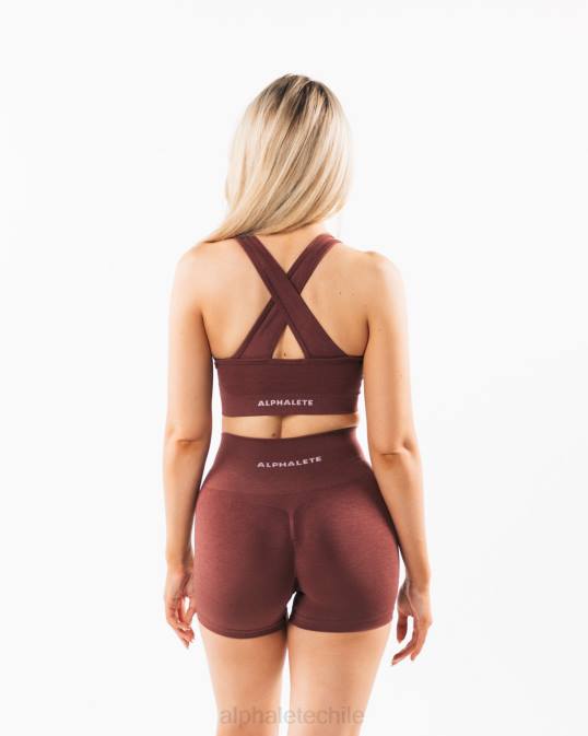 amplificar sujetador mujer Alphalete 08R821 ropa rosa polvorienta roja