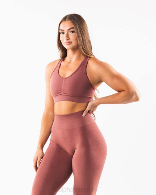 amplificar sujetador mujer Alphalete 08R897 ropa Rosa roja