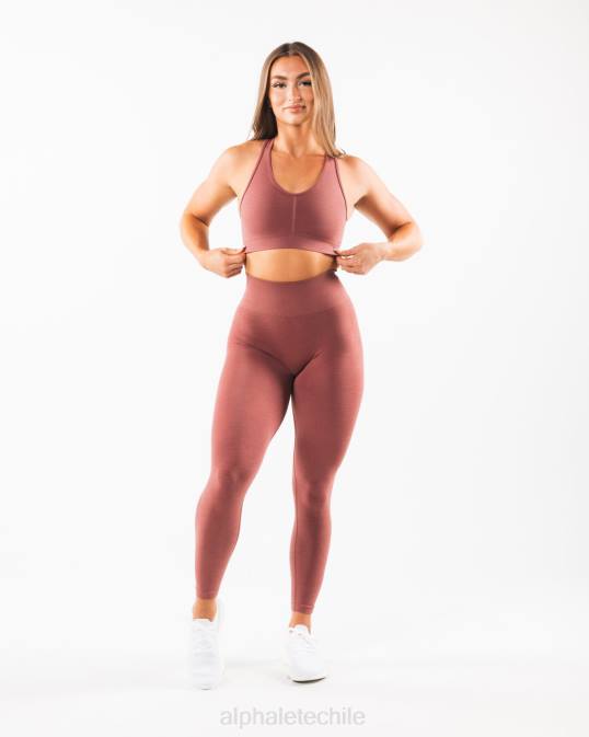 amplificar sujetador mujer Alphalete 08R897 ropa Rosa roja