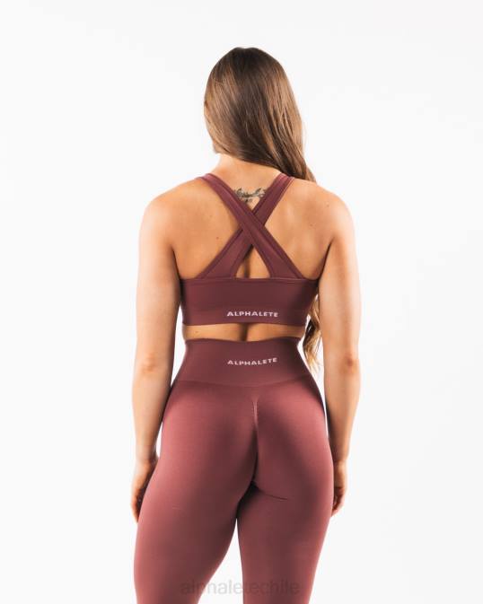 amplificar sujetador mujer Alphalete 08R899 ropa otoño rojo