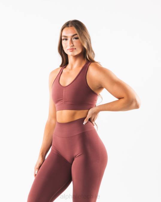 amplificar sujetador mujer Alphalete 08R899 ropa otoño rojo