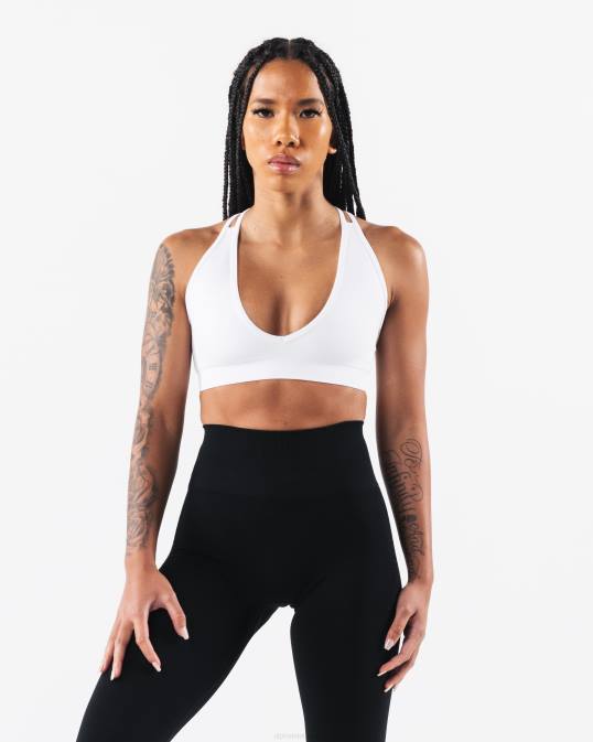 amplificar sujetador v profundo mujer Alphalete 08R82 ropa blanco