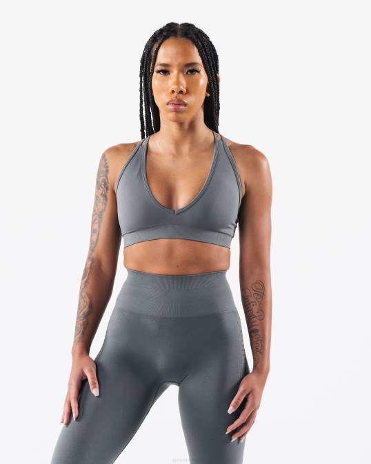 amplificar sujetador v profundo mujer Alphalete 08R85 ropa rascacielos gris