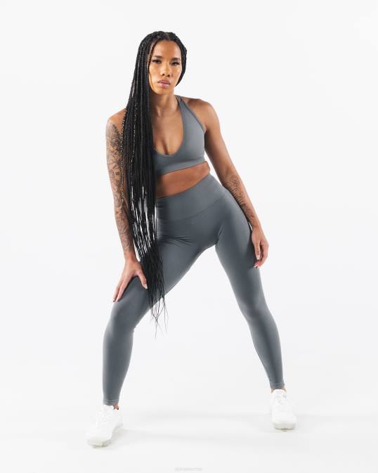 amplificar sujetador v profundo mujer Alphalete 08R85 ropa rascacielos gris