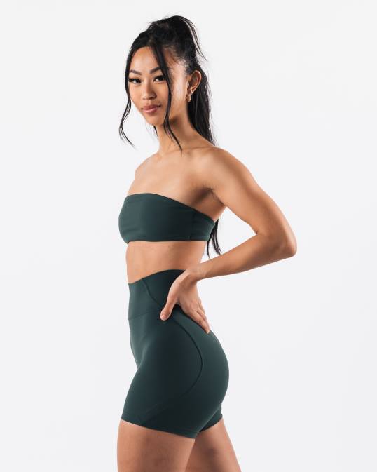 bandeau de aura mujer Alphalete 08R832 ropa verde ciprés