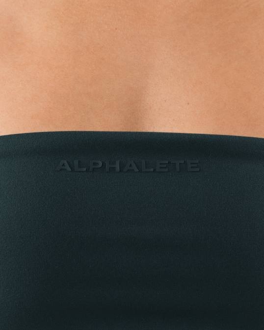 bandeau de aura mujer Alphalete 08R832 ropa verde ciprés