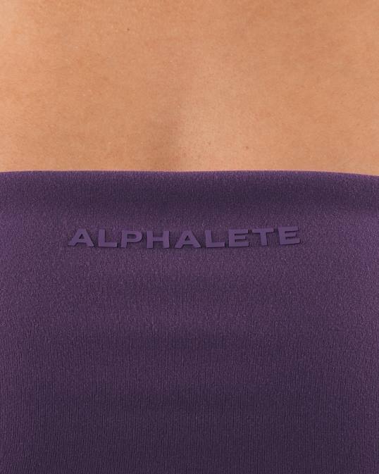 bandeau de aura mujer Alphalete 08R833 ropa aster morado