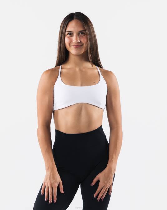 sujetador con tiras aura mujer Alphalete 08R842 ropa blanco