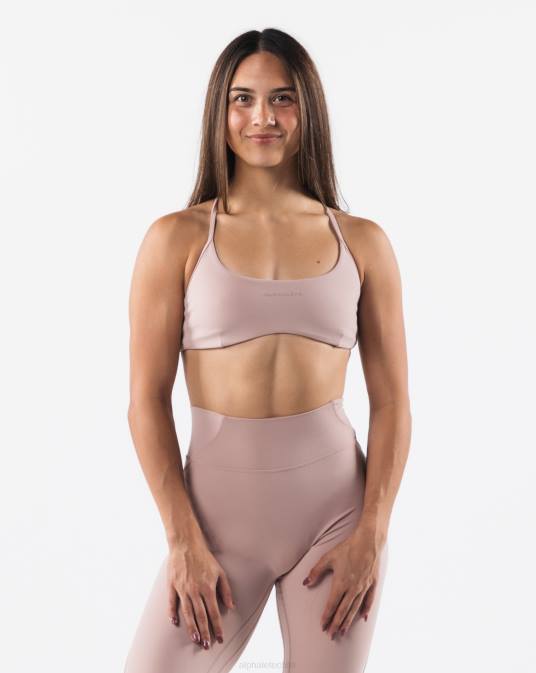 sujetador con tiras aura mujer Alphalete 08R845 ropa marrón porcelana
