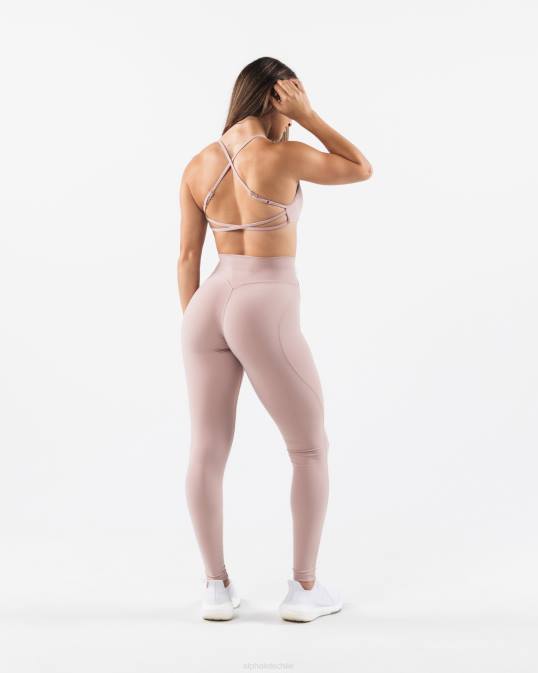 sujetador con tiras aura mujer Alphalete 08R845 ropa marrón porcelana