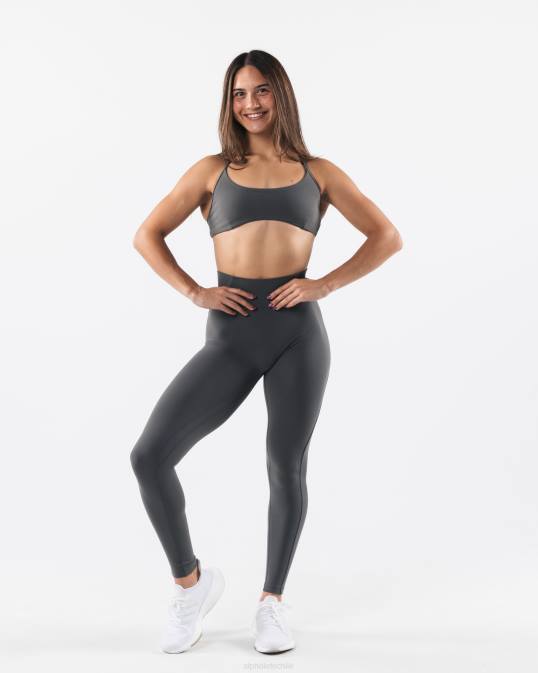 sujetador con tiras aura mujer Alphalete 08R851 ropa gris peltre