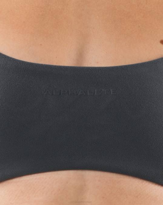 sujetador con tiras aura mujer Alphalete 08R851 ropa gris peltre