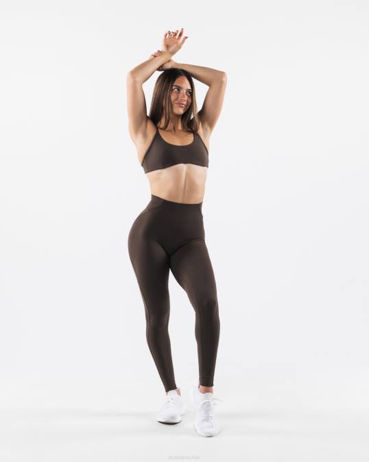 sujetador con tiras aura mujer Alphalete 08R854 ropa marrón cachemira