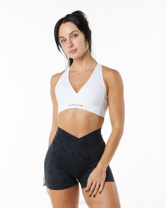 sujetador envolvente de superficie mujer Alphalete 08R8153 ropa blanco