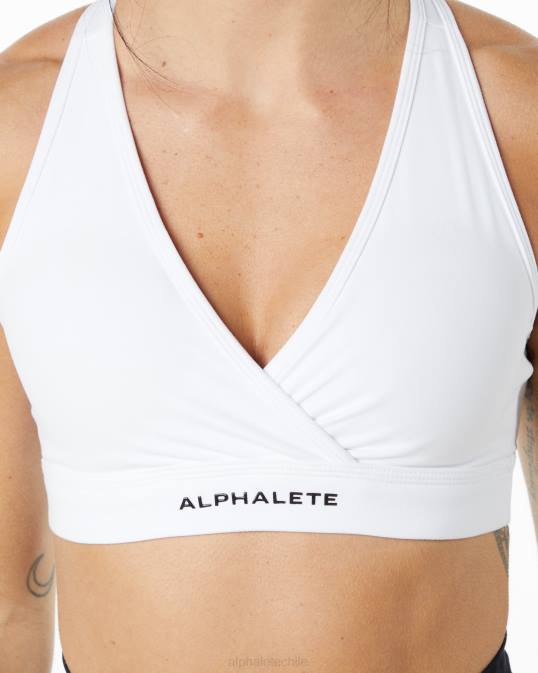 sujetador envolvente de superficie mujer Alphalete 08R8153 ropa blanco