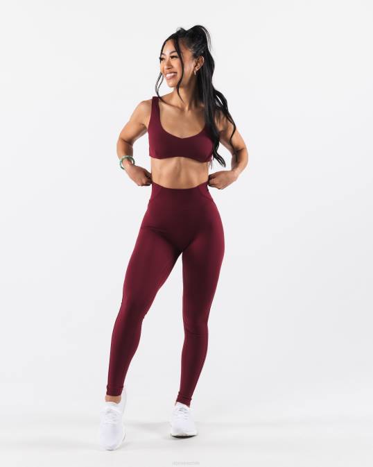 sujetador esculpido aura mujer Alphalete 08R829 ropa grulla roja