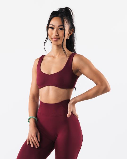 sujetador esculpido aura mujer Alphalete 08R829 ropa grulla roja