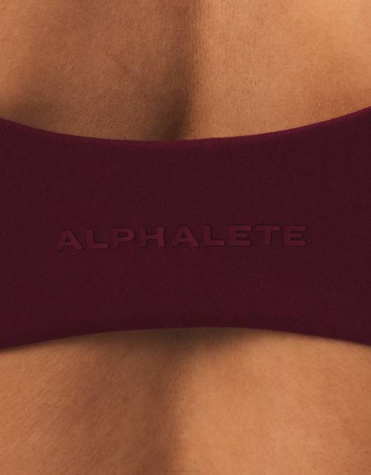 sujetador esculpido aura mujer Alphalete 08R829 ropa grulla roja