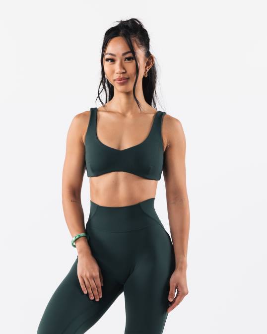 sujetador esculpido aura mujer Alphalete 08R830 ropa verde ciprés