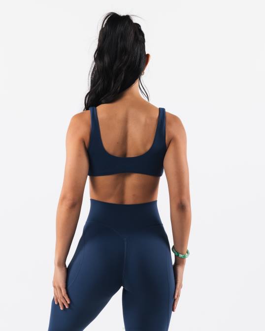 sujetador esculpido aura mujer Alphalete 08R838 ropa azul tinta