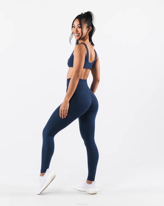 sujetador esculpido aura mujer Alphalete 08R838 ropa azul tinta