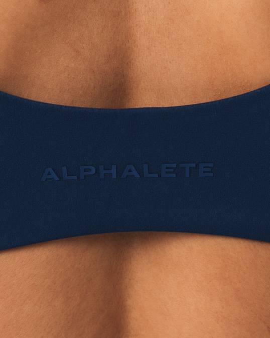 sujetador esculpido aura mujer Alphalete 08R838 ropa azul tinta