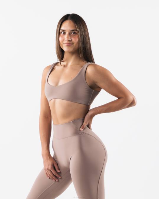 sujetador esculpido aura mujer Alphalete 08R849 ropa marrón arena