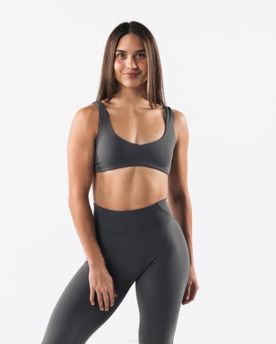 sujetador esculpido aura mujer Alphalete 08R852 ropa gris peltre