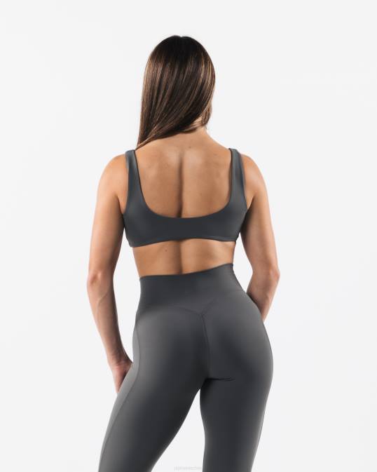 sujetador esculpido aura mujer Alphalete 08R852 ropa gris peltre
