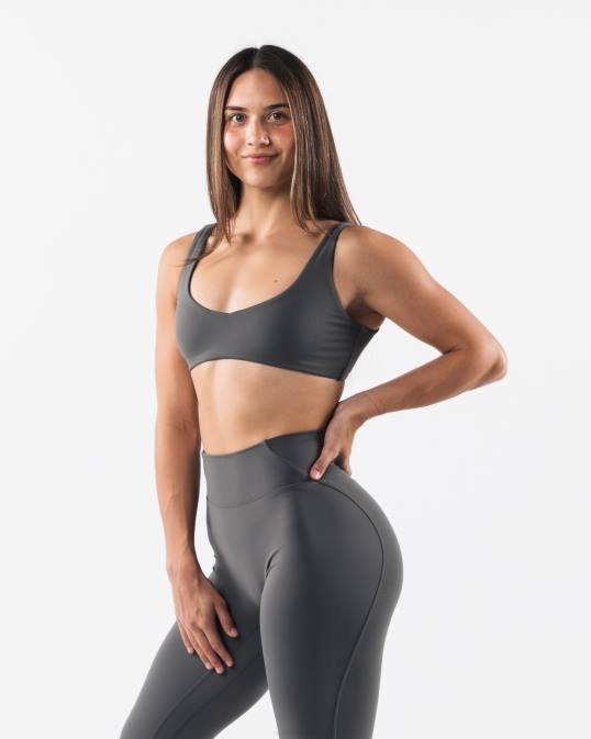 sujetador esculpido aura mujer Alphalete 08R852 ropa gris peltre